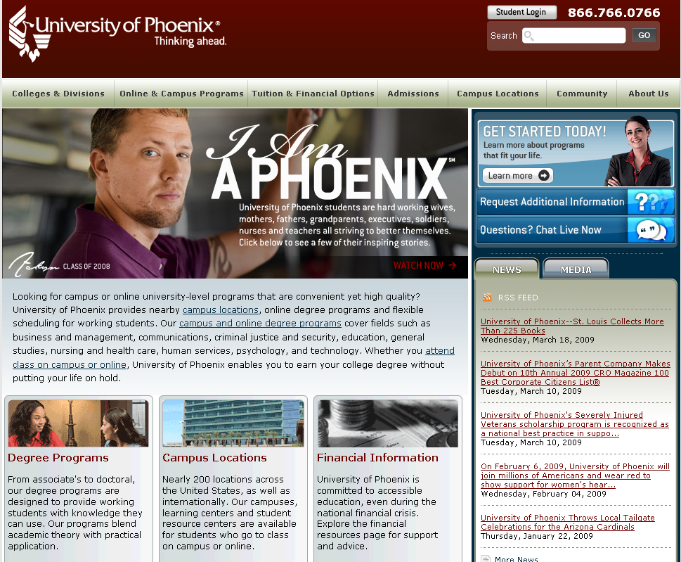 Does university of phoenix help with job placement